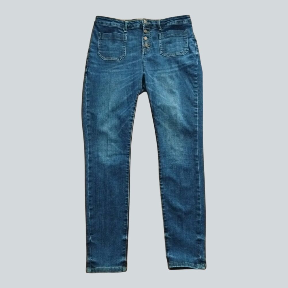 Judy Blue High-rise Skinny Jeans Button Fly Style JB88134 Womens Sz 15/32